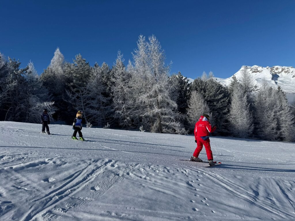 Cours de ski avec les moniteurs de l'ESF